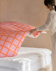 HOOK | BLOSSOM CHECK CORAL SUMMER COMFORTER