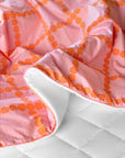 HOOK | BLOSSOM CHECK CORAL SUMMER COMFORTER