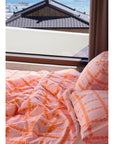 HOOK | BLOSSOM CHECK CORAL SUMMER COMFORTER