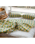 HOOK | DOT CHECK GREEN ON BEIGE SUMMER COMFORTER