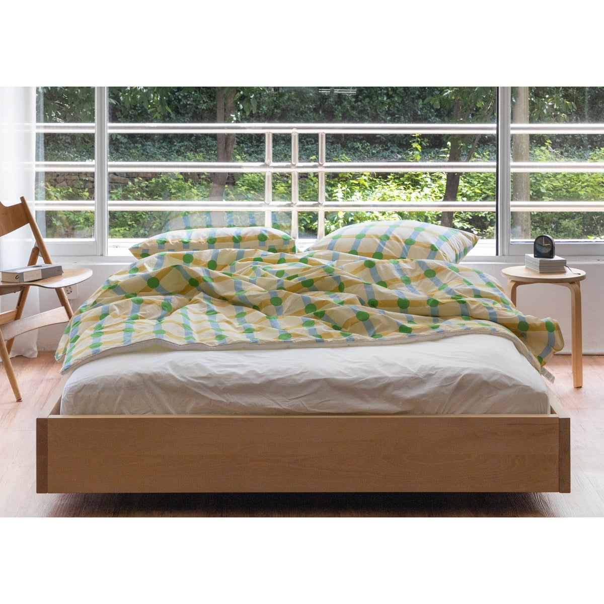 HOOK | DOT CHECK GREEN ON BEIGE SUMMER COMFORTER