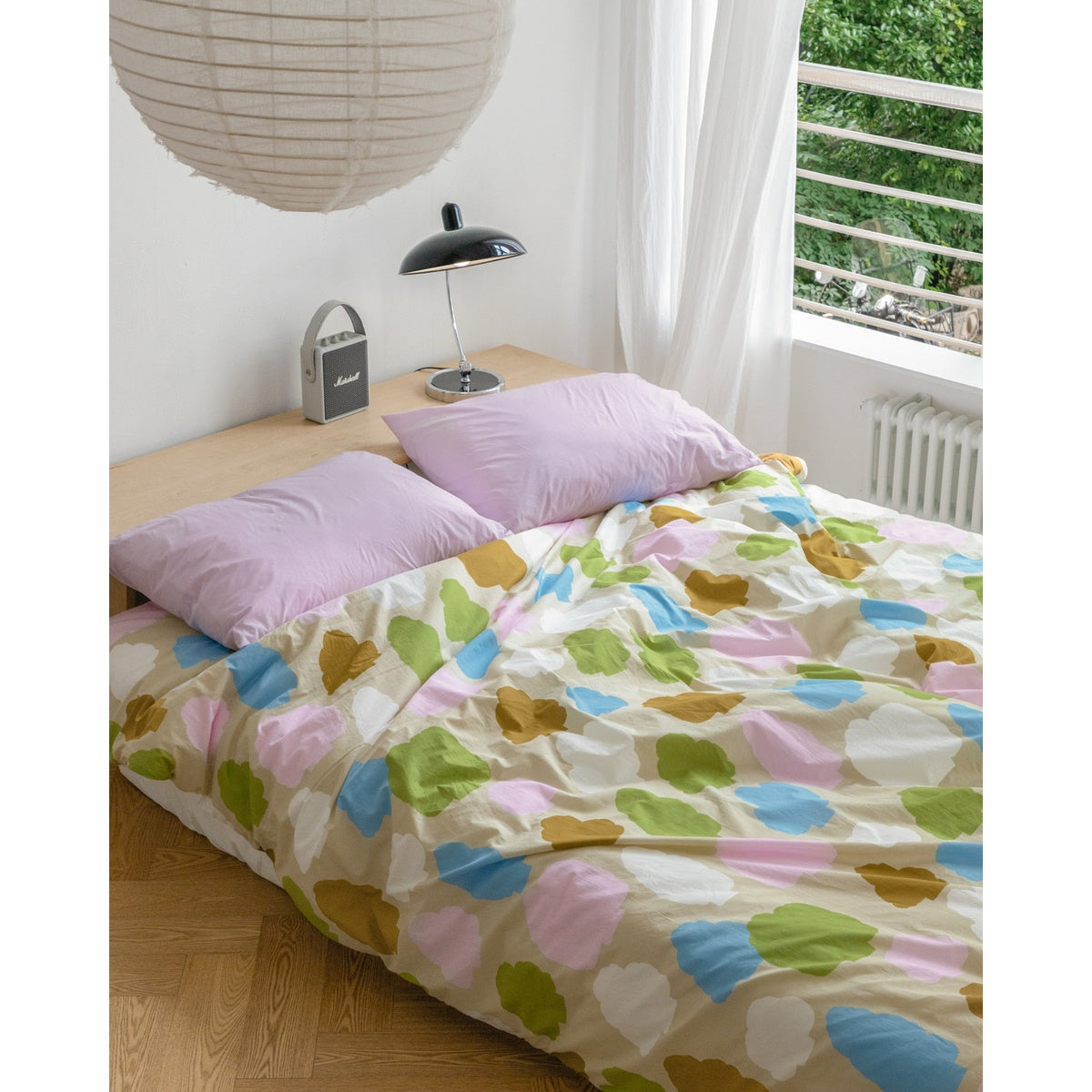 HOOK | DOT CHECK BLUE STRIPE MODAL SUMMER COMFORTER