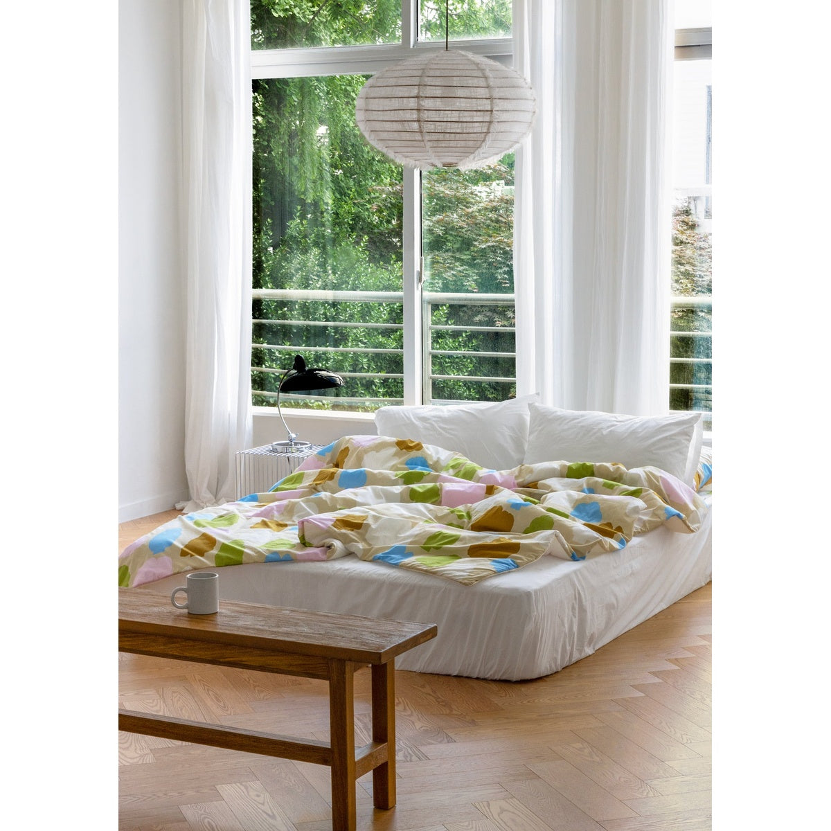 HOOK | DOT CHECK BLUE STRIPE MODAL SUMMER COMFORTER