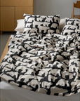 HOOK | POLAR BEARS  BLACK SUMMER COMFORTER