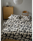HOOK | POLAR BEARS  BLACK SUMMER COMFORTER