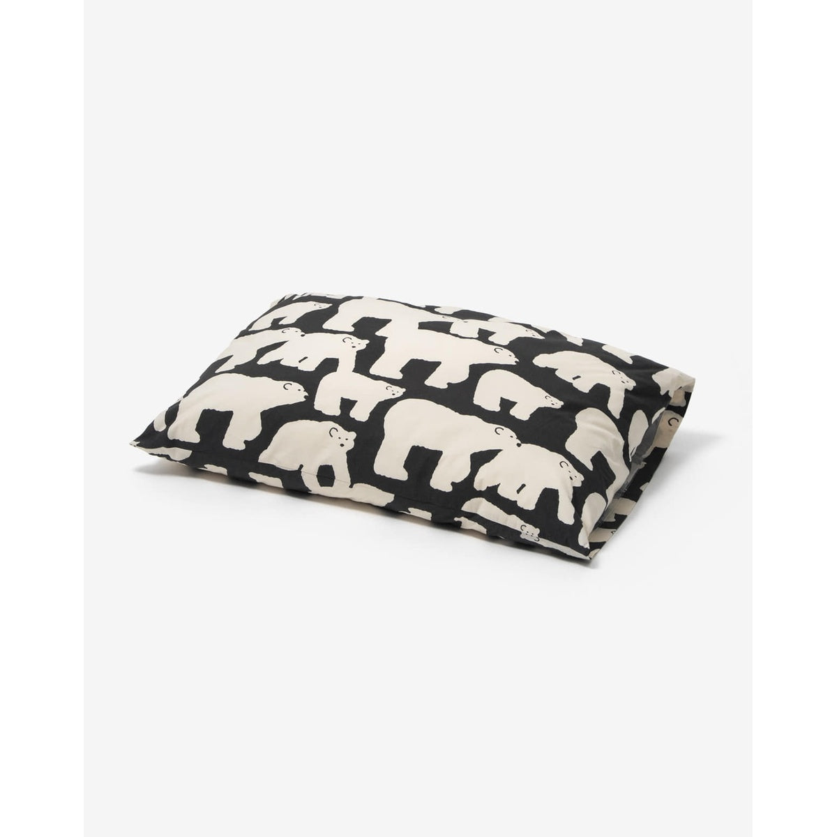 HOOK | POLAR BEAR PILLOW CASE - BLACK