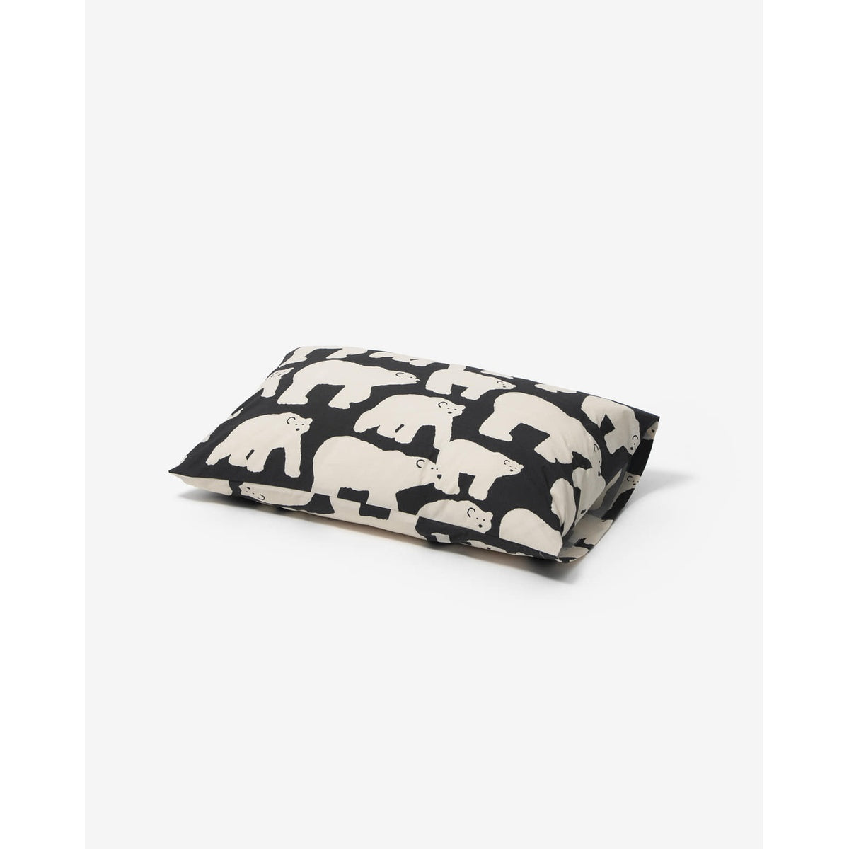 HOOK | POLAR BEAR PILLOW CASE - BLACK