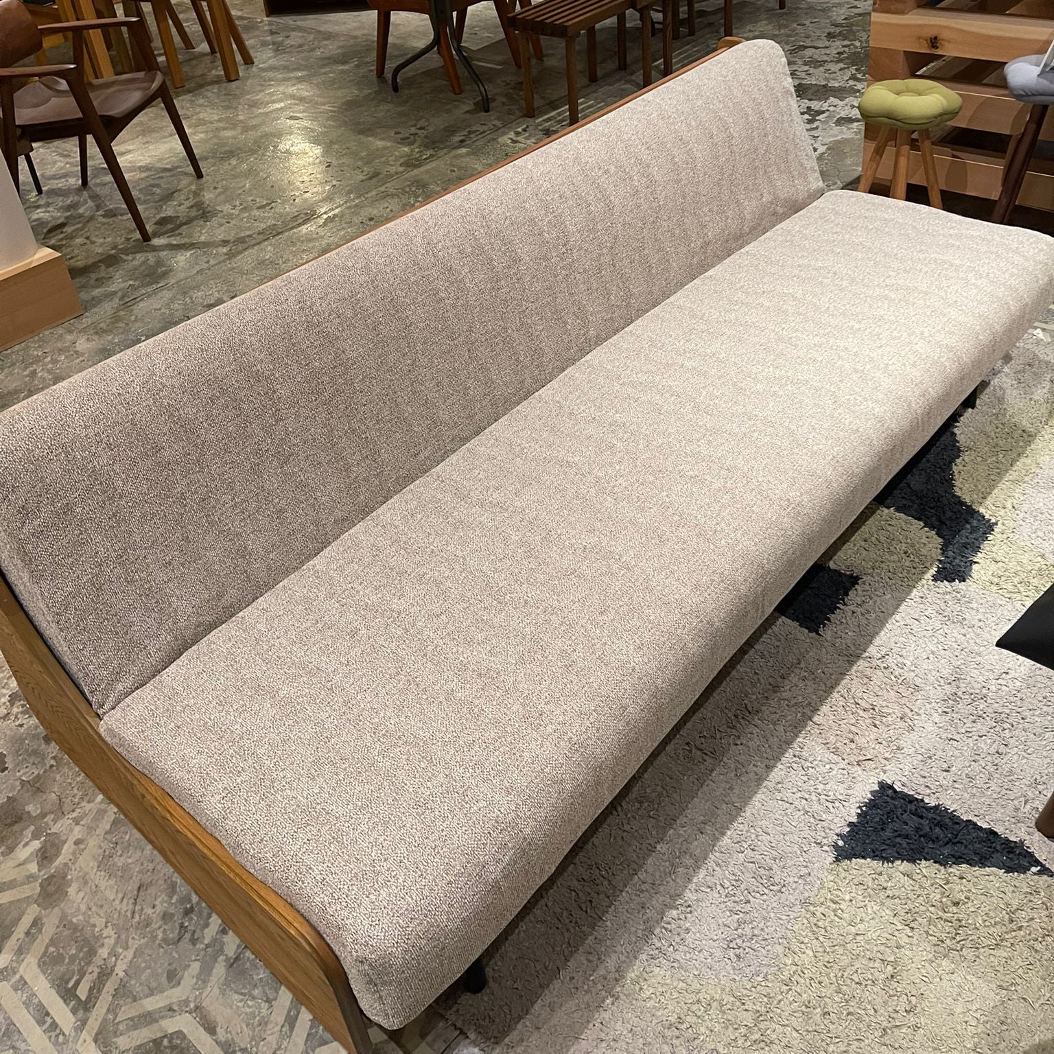 Clearance Sale - HABITAT SOFA BED / W2000 / OAK / Beige (K11 DISPLAY)