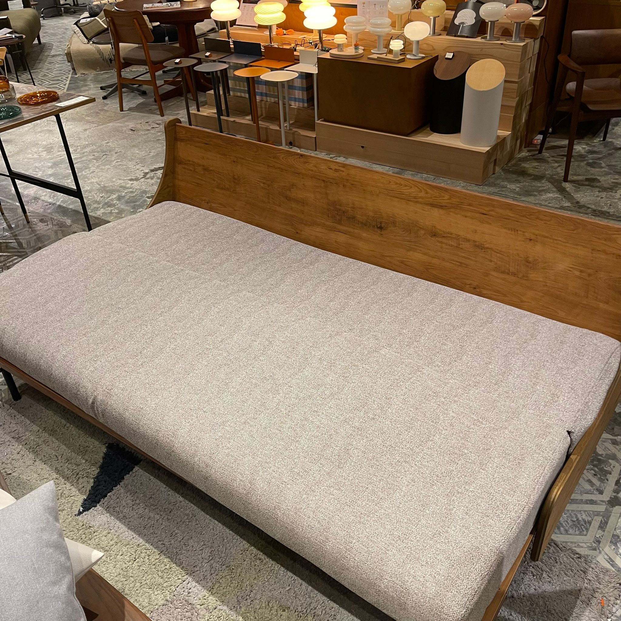 Clearance Sale - HABITAT SOFA BED / W2000 / OAK / Beige (K11 DISPLAY)