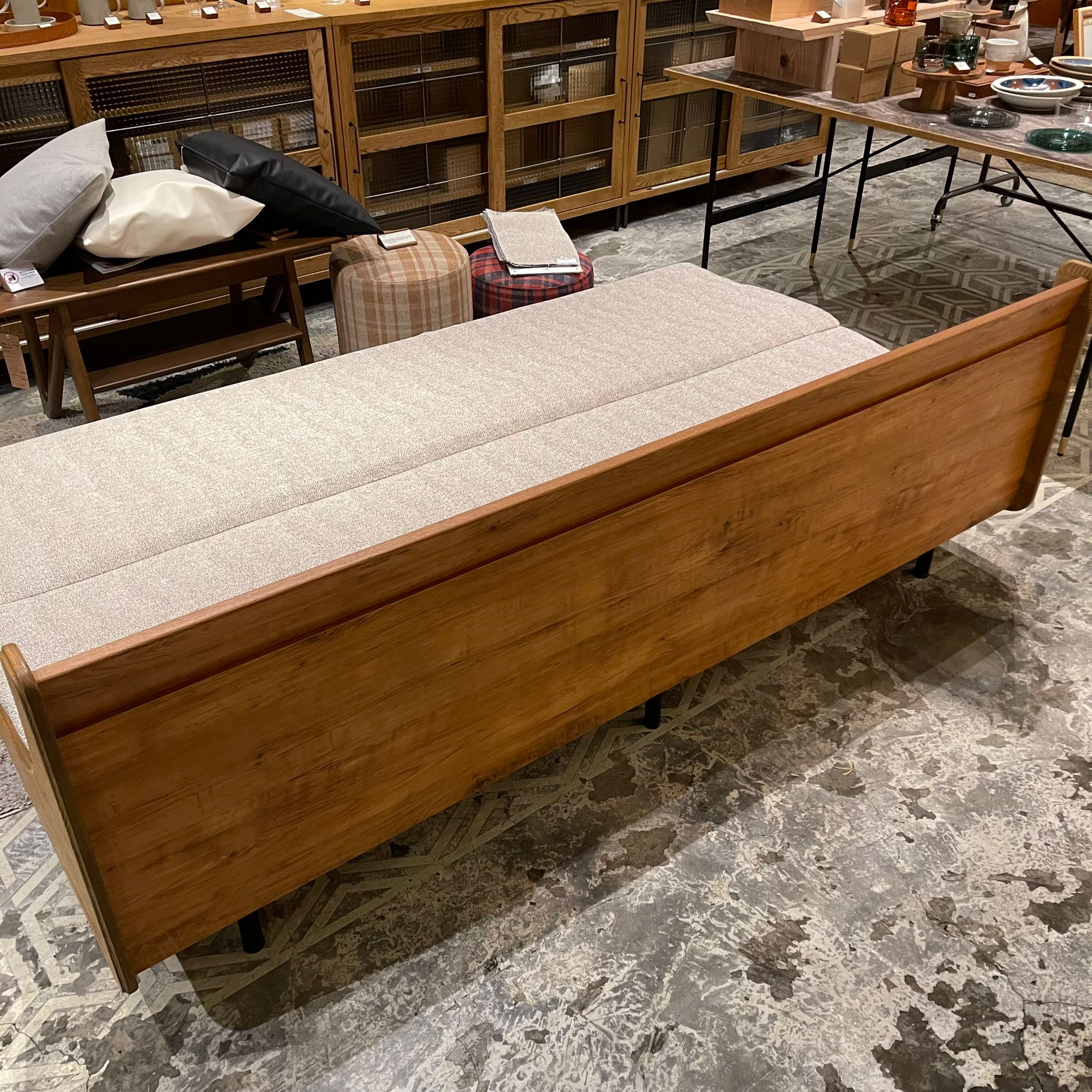Clearance Sale - HABITAT SOFA BED / W2000 / OAK / Beige (K11 DISPLAY)