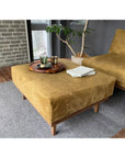 WHISKY OAK SOFA OTTOMAN