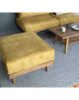 WHISKY OAK SOFA OTTOMAN