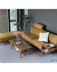 WHISKY OAK SOFA OTTOMAN