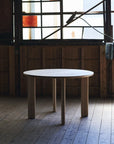BOARD TABLE (Circle) ( WALNUT / WHITE ASH )