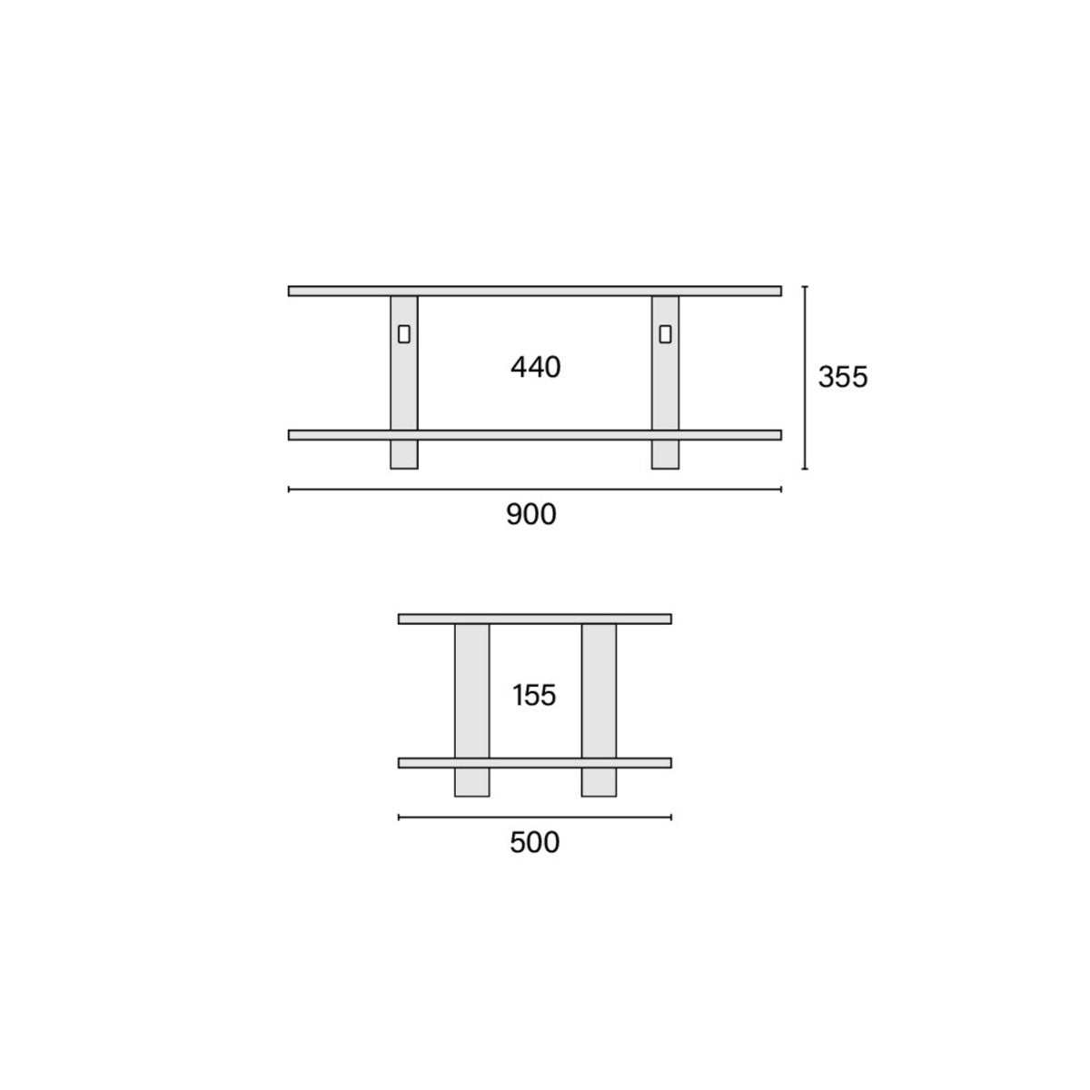 HOOK | ALUMINIUM SOFA TABLE