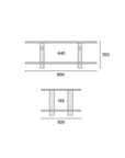 HOOK | ALUMINIUM SOFA TABLE