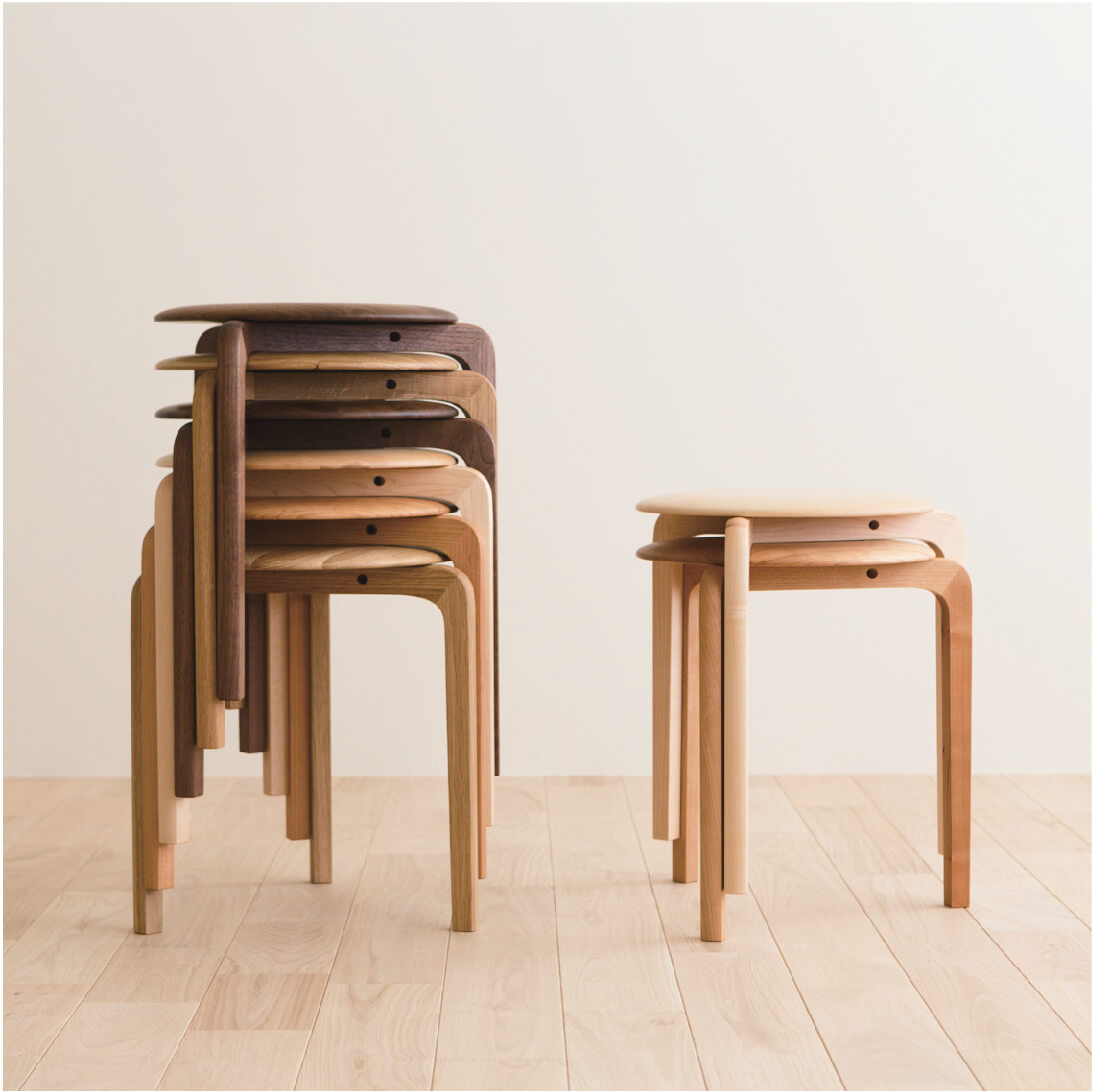 LISCIO STOOL - 3 LEGS