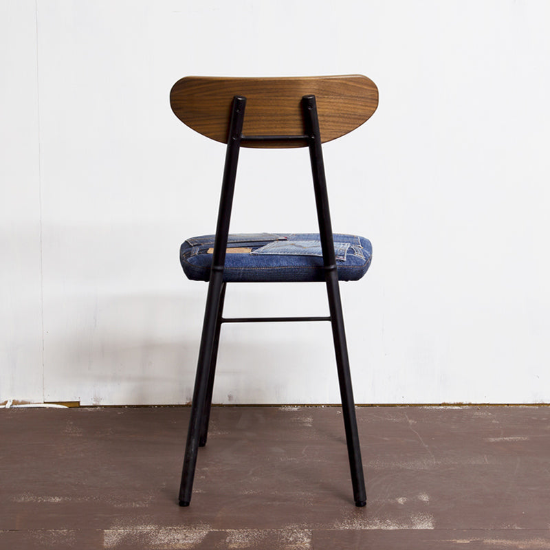 SCHOOL CHAIR DENIM (WALNUT / OAK)