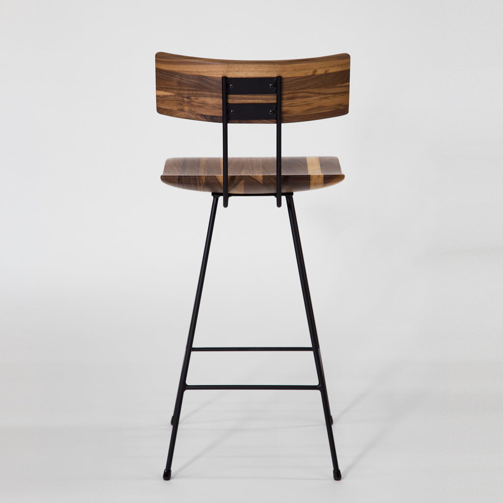 GENE BAR CHAIR 02 WALNUT MIX