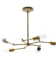 SOLID BRASS LAMP 5ARM