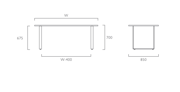 FLAT STEEL TABLE