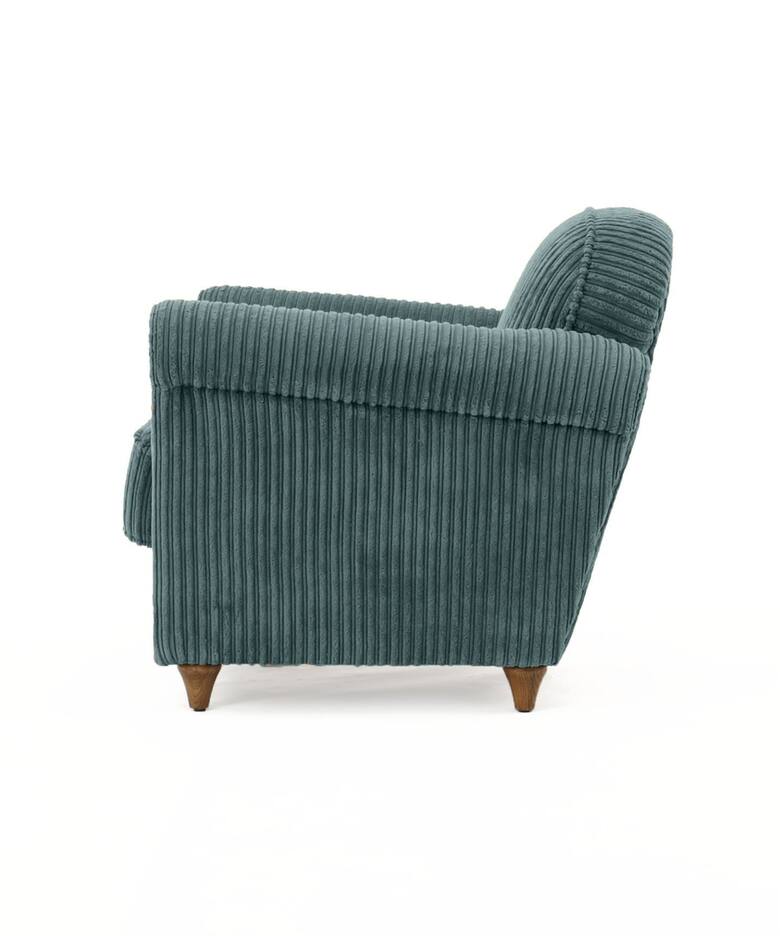 OAKS CLUB CHAIR (BLUE GRAY / MUSTARD）