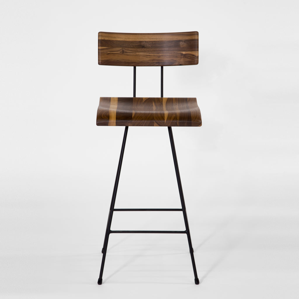 GENE BAR CHAIR 02 WALNUT MIX