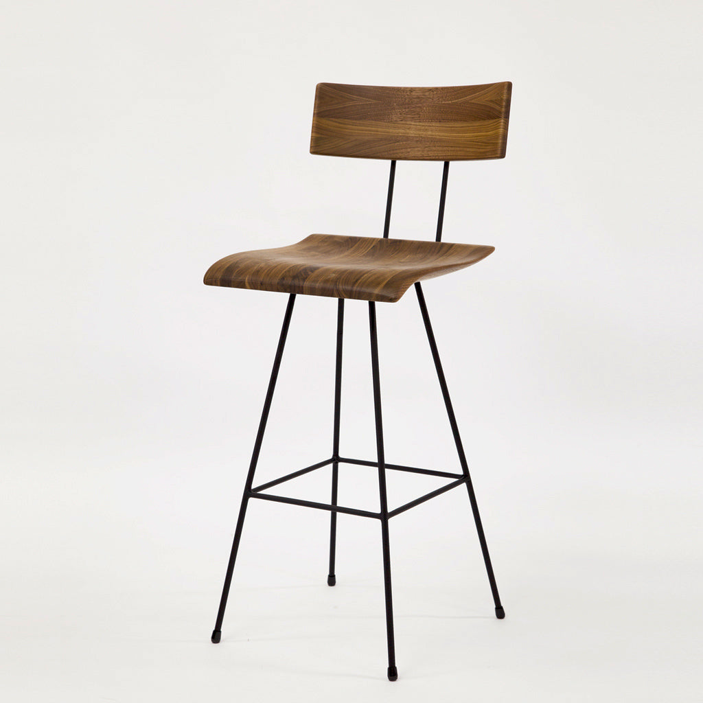 GENE BAR CHAIR 02 WALNUT