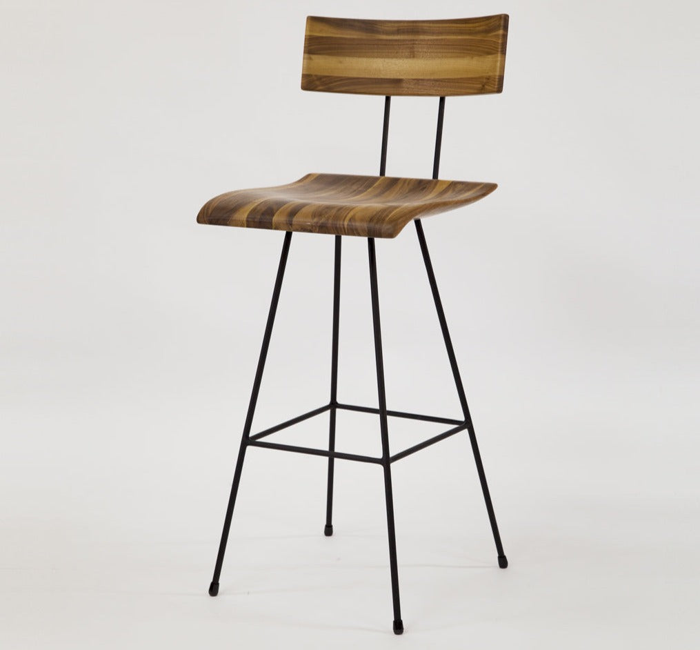 GENE BAR CHAIR 02 WALNUT MIX