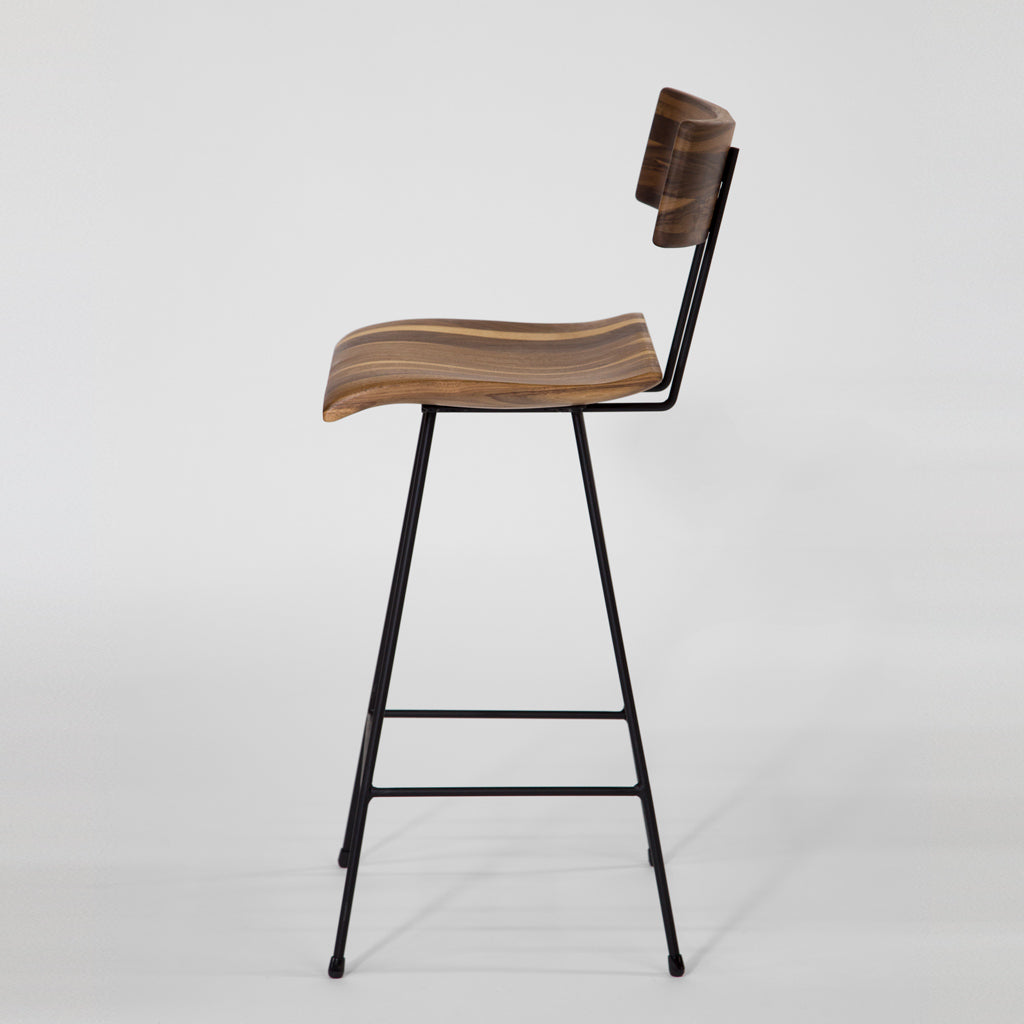 GENE BAR CHAIR 02 WALNUT MIX