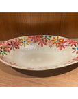 Kokizougama 30cm Oval Plate Flower