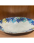 Kokizougama 30cm Oval Plate Flower