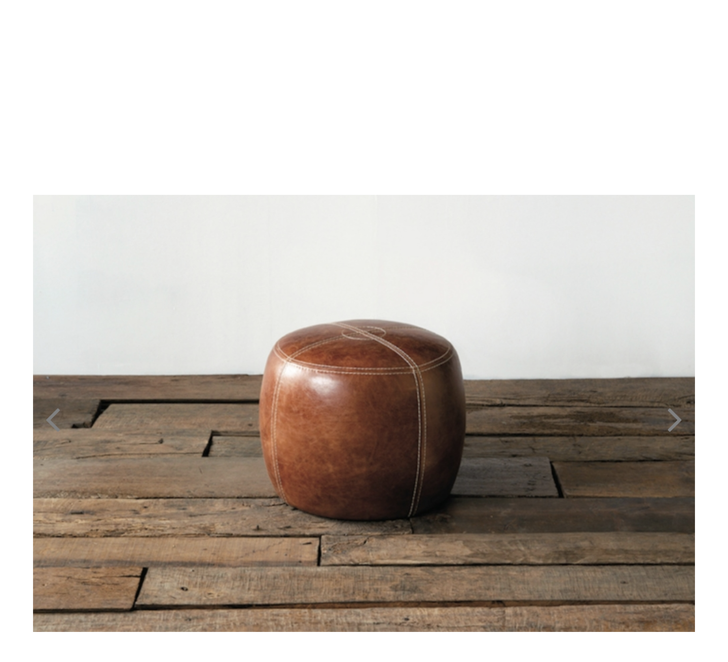 OAKS LEATHER STOOL