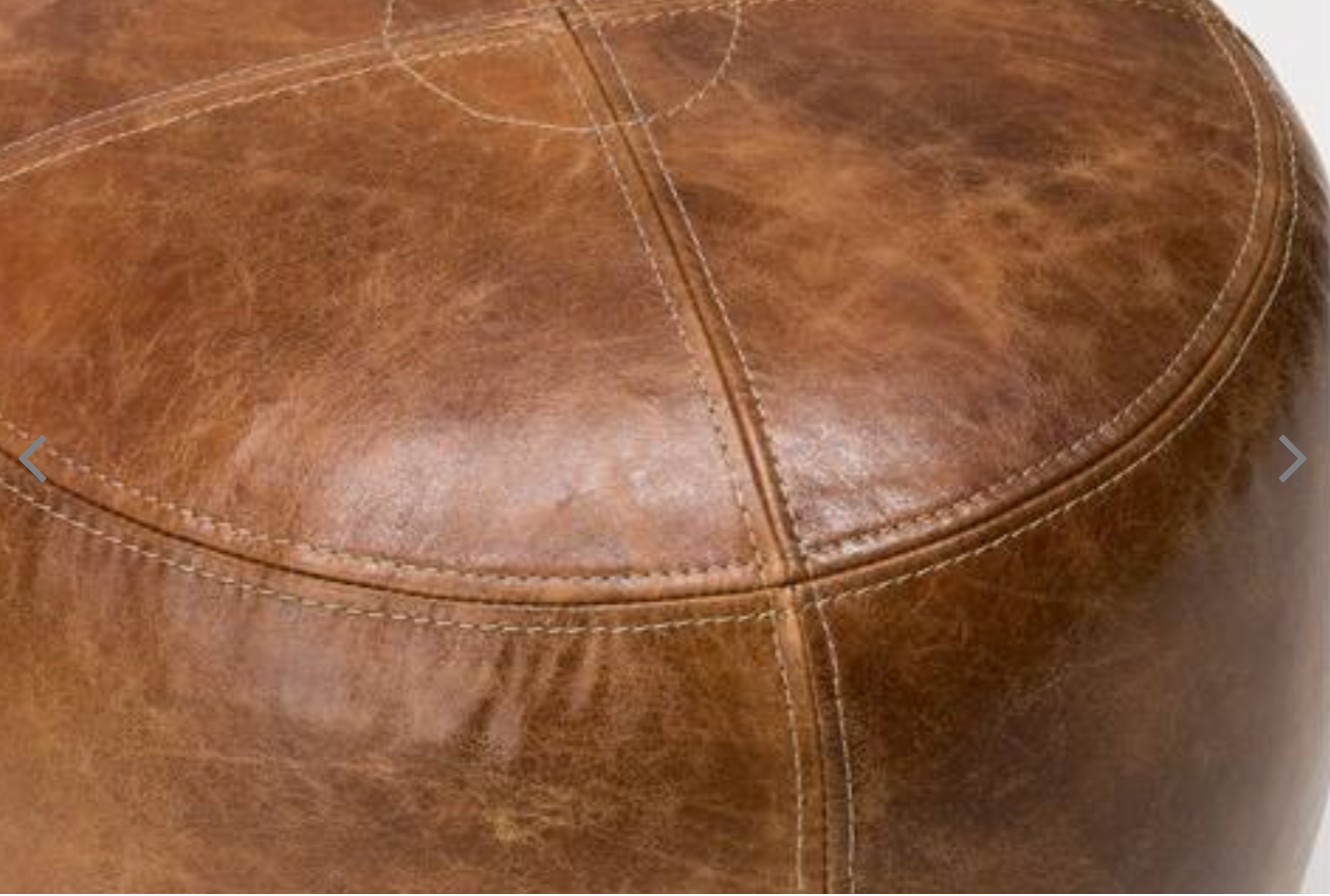 OAKS LEATHER STOOL