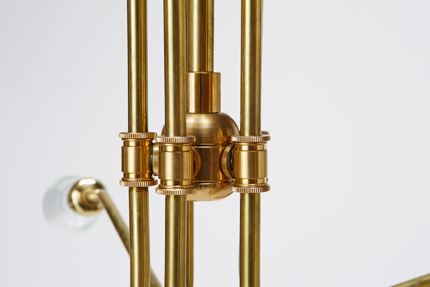 SOLID BRASS LAMP MID LONG 5 ARM