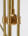SOLID BRASS LAMP MID LONG 5 ARM