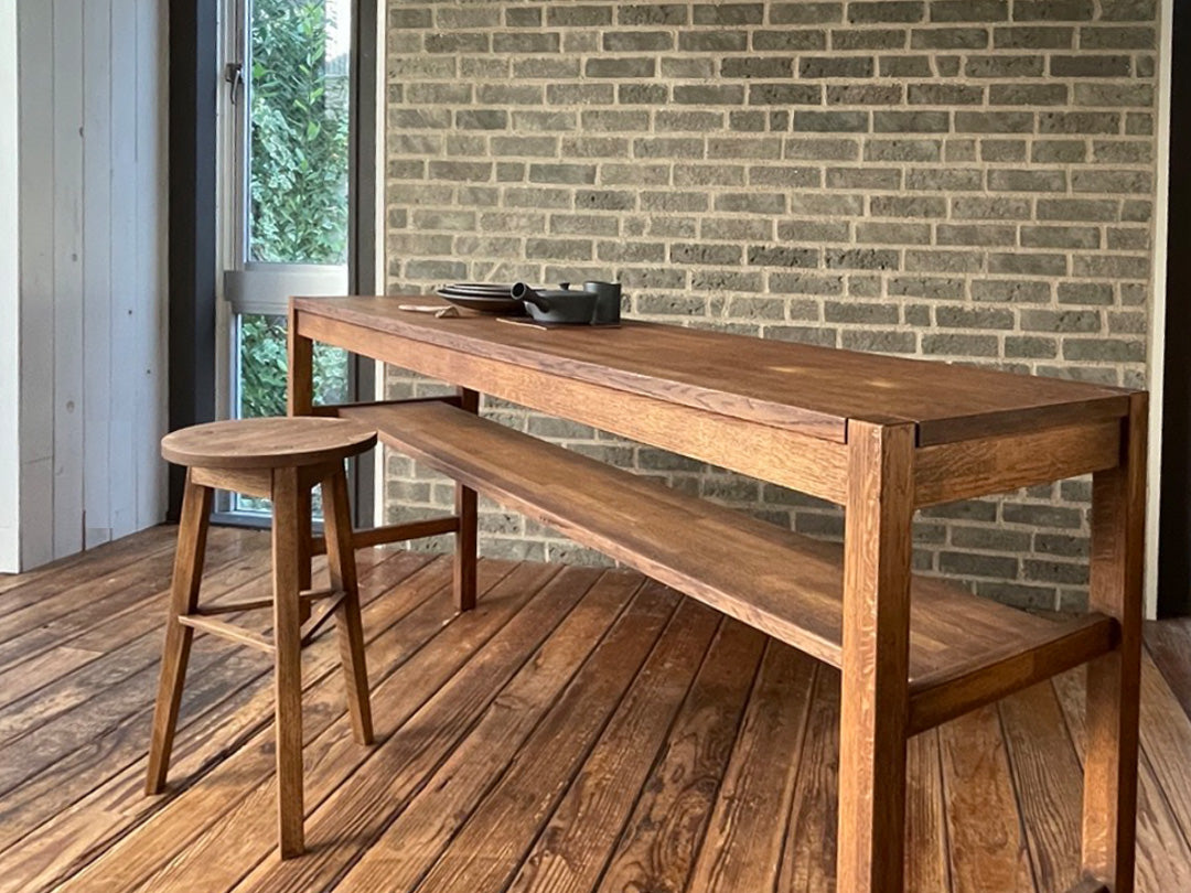 WHISKY OAK CUSTOM CONSOLE TABLE H950