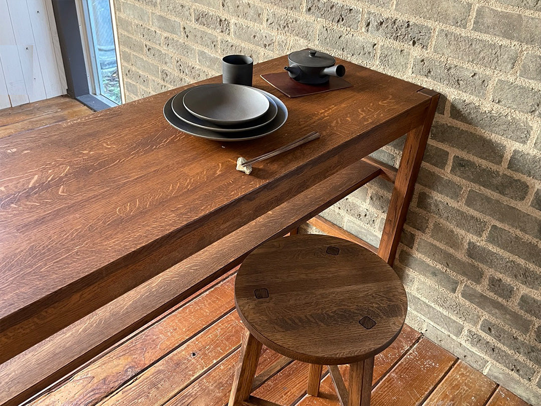 WHISKY OAK CUSTOM CONSOLE TABLE H950